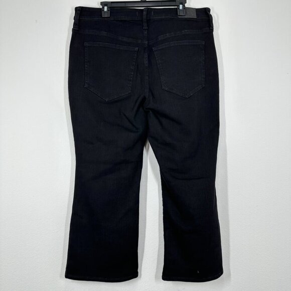Madwell Women's Size 18W Plus Kick Out Crop Jeans Black Rinse Wash‎ Classic NWT - Picture 6 of 8